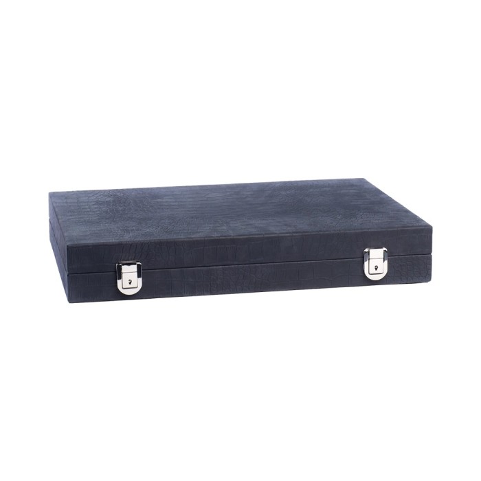 Alligator-Leder Backgammon Large