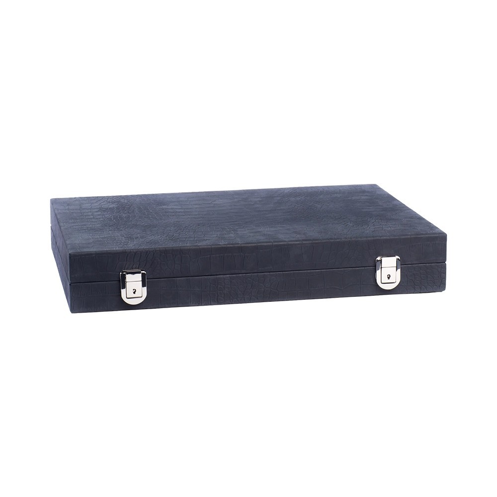 Alligator-Leder Backgammon Large