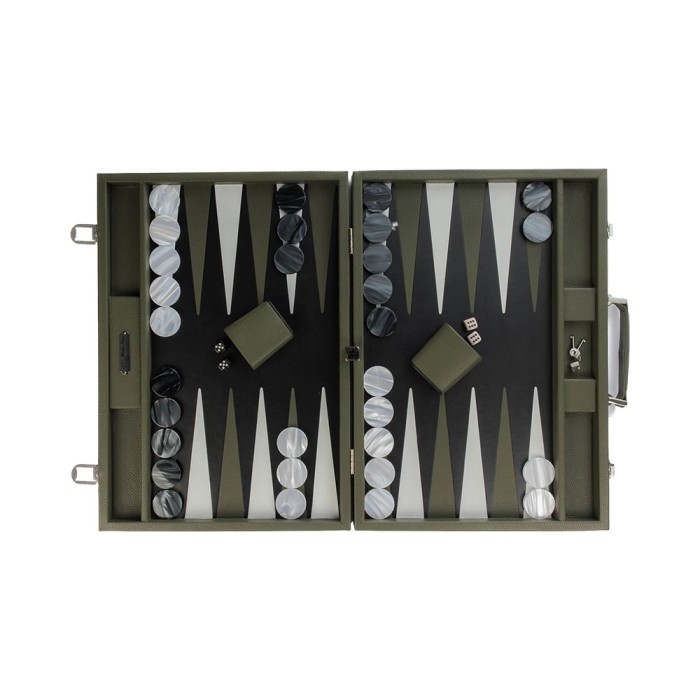 Büffelleder Turnier-Backgammon