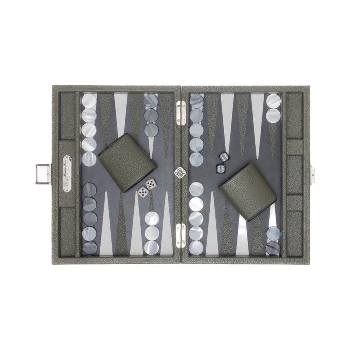 Büffelleder Backgammon Denim Small
