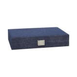 Büffelleder Backgammon Denim Small