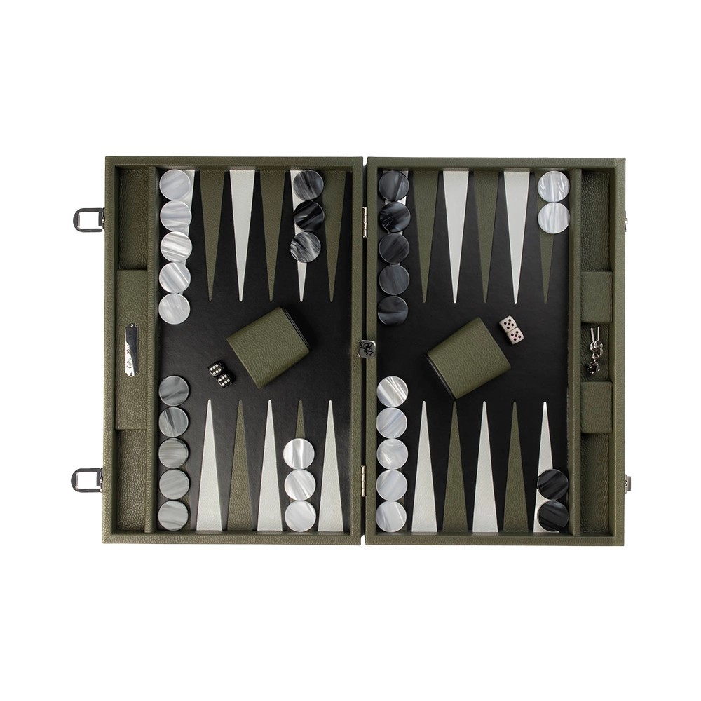 Backgammon Large Buffle Amande