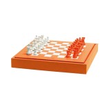 Schachspiel Büffelleder Box