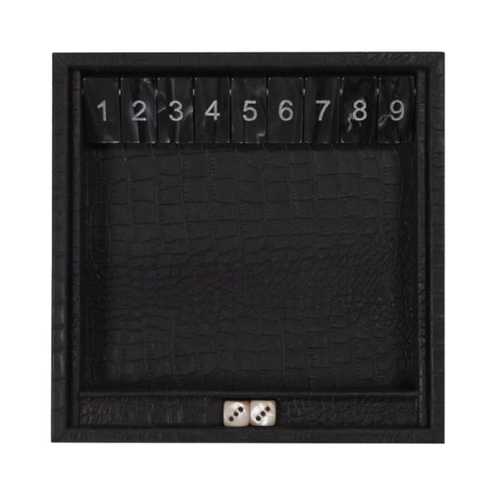 Gioco Shut The Box in Pelle