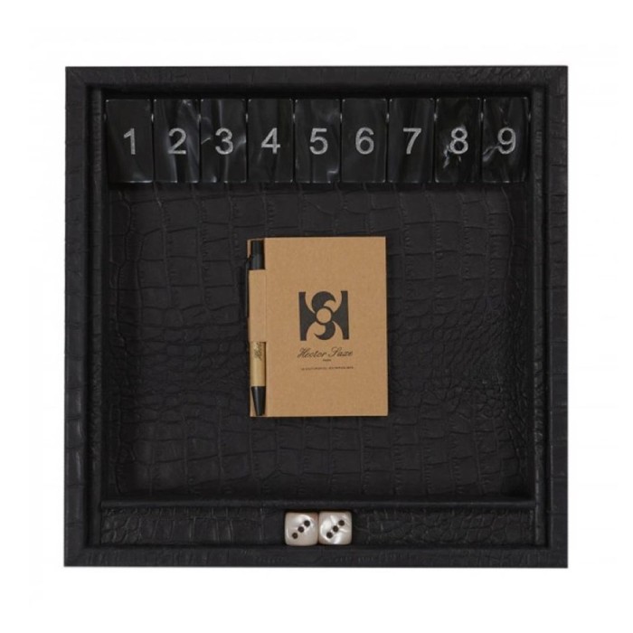 Gioco Shut The Box in Pelle