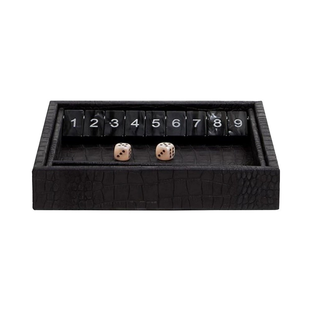 Gioco Shut The Box in Pelle