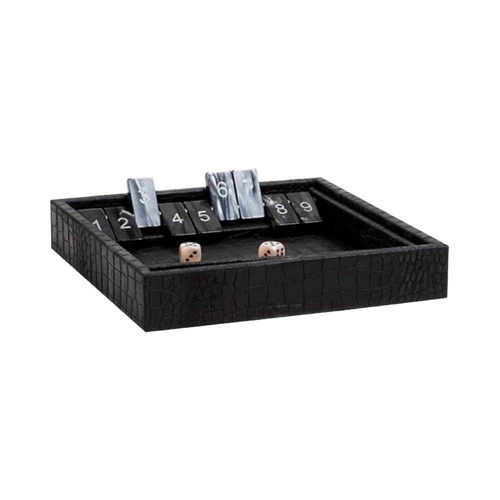 Gioco Shut The Box in Pelle