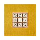 TIC TAC TOE PELLE MUSARDA