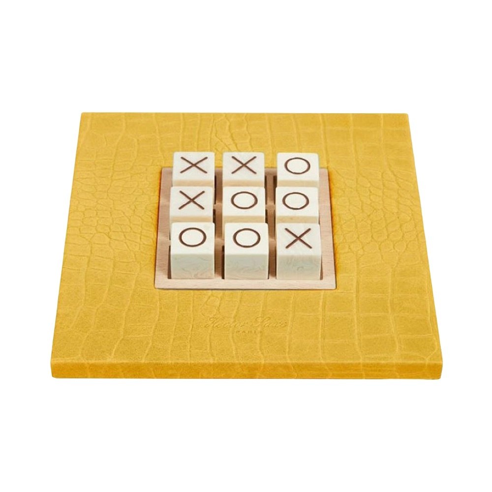 TIC TAC TOE PELLE MUSARDA