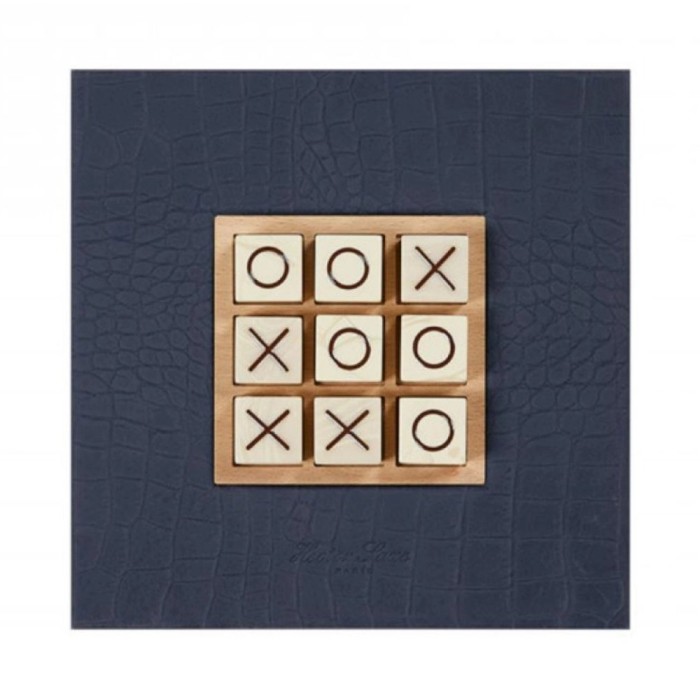 Tic Tac Toe Cuir Pétrole