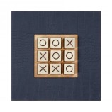 Tic Tac Toe Cuir Pétrole