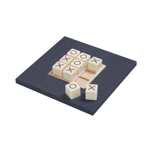 Tic Tac Toe Cuir Pétrole