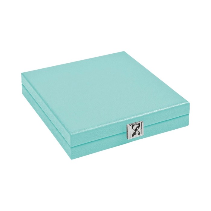 Dominos Nacre et Cuir Buffle