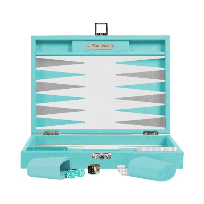 Backgammon-Buffle-Mittlere Türkis